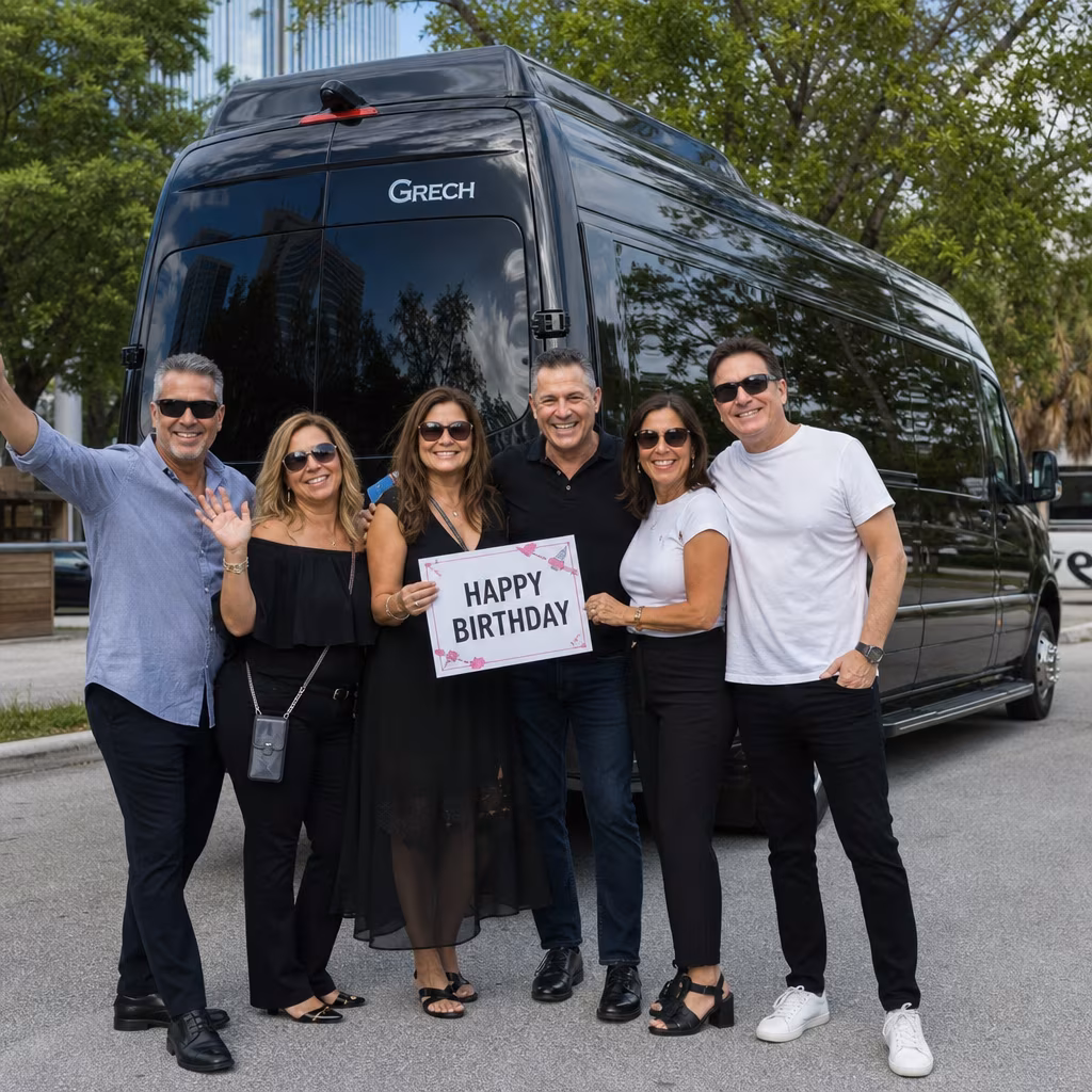 Birthday party bus
